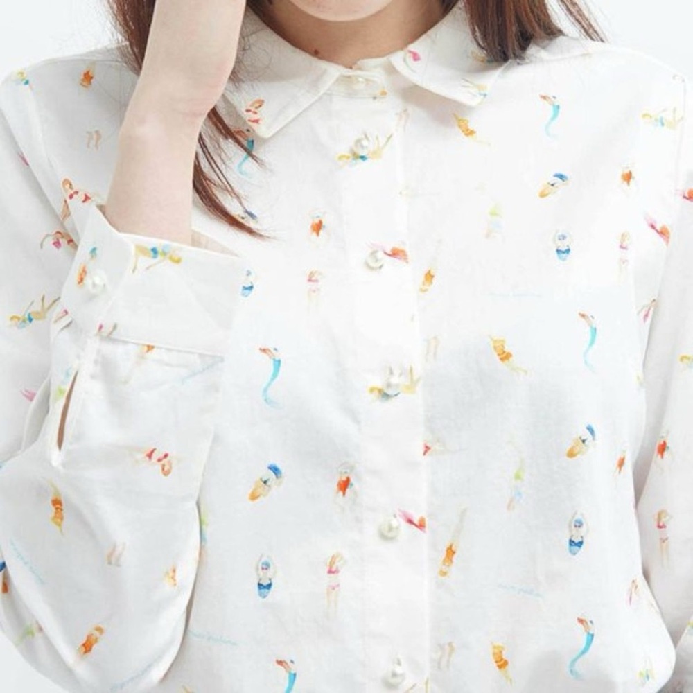 Miss Patina White Mermaid Shirt